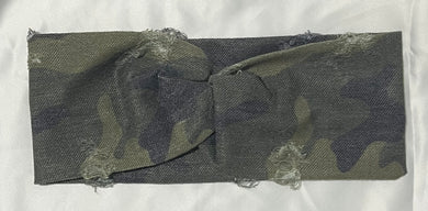 Camo Distressed Headband