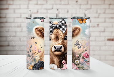 Highland Cow Floral